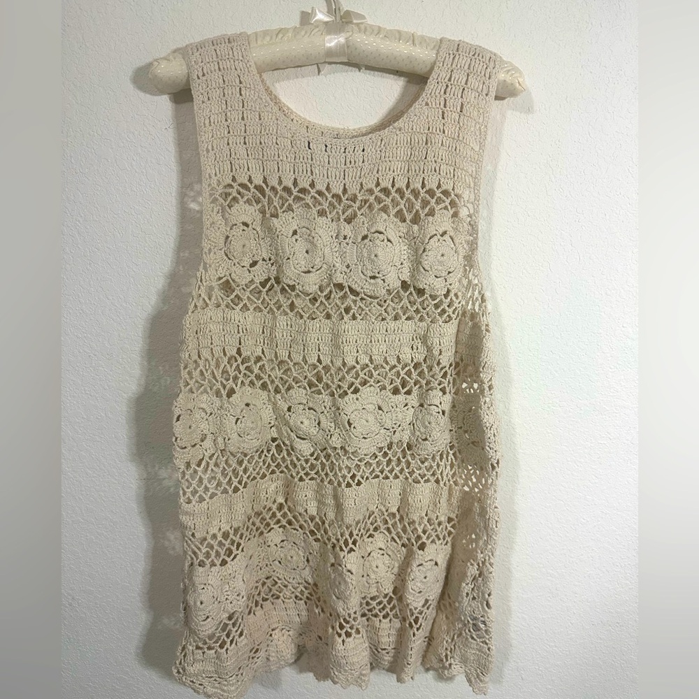 Abercrombie Crotchet Sleeveless Swim Cover Up